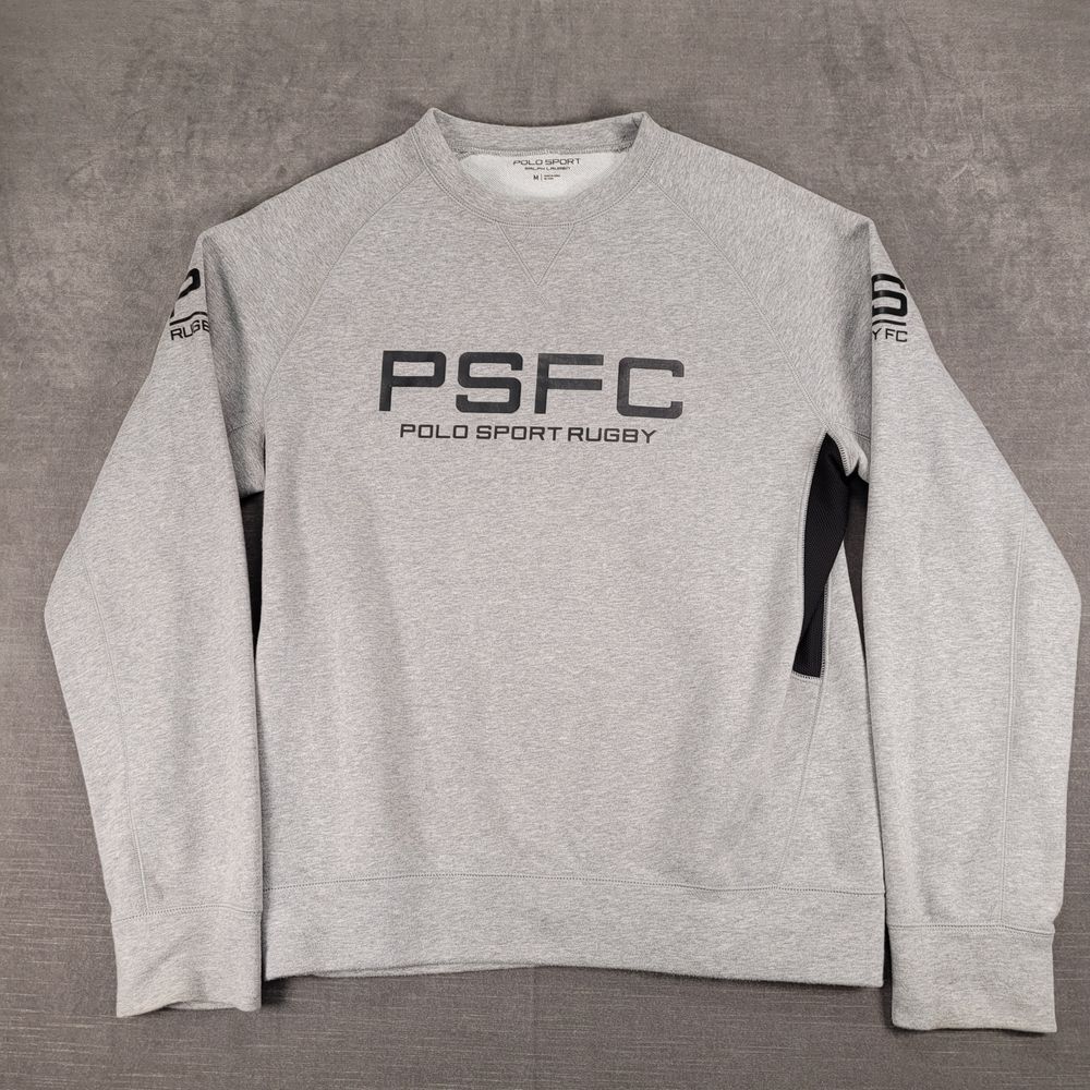 Polo Sport Ralph Lauren PSFC Rugby Athletic Sweatshirt Performance Crew Neck M